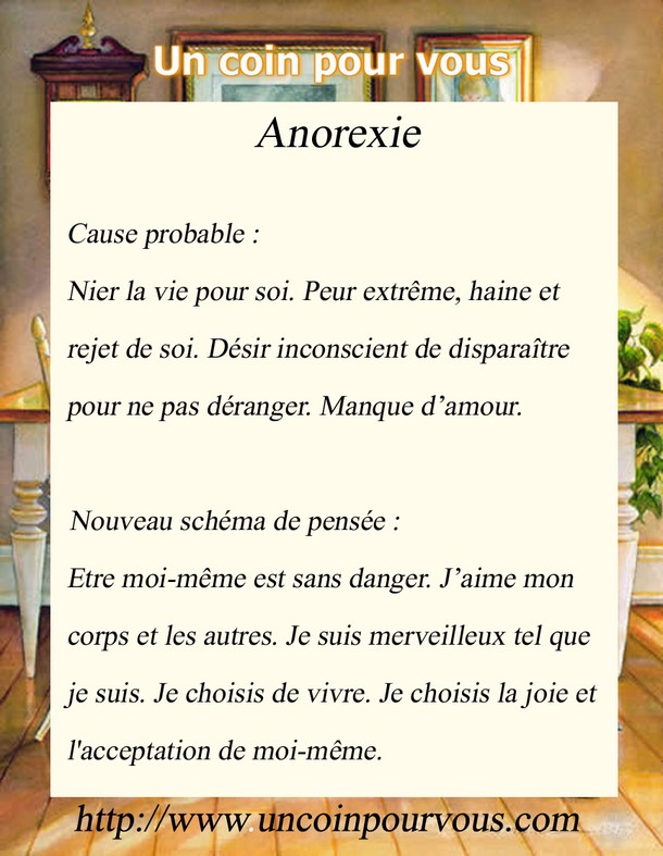 Métaphysique, Anorexie, http://www.uncoinpourvous.com