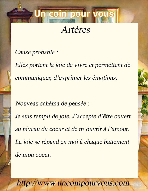 Métaphysique, Artères, http://www.uncoinpourvous.com