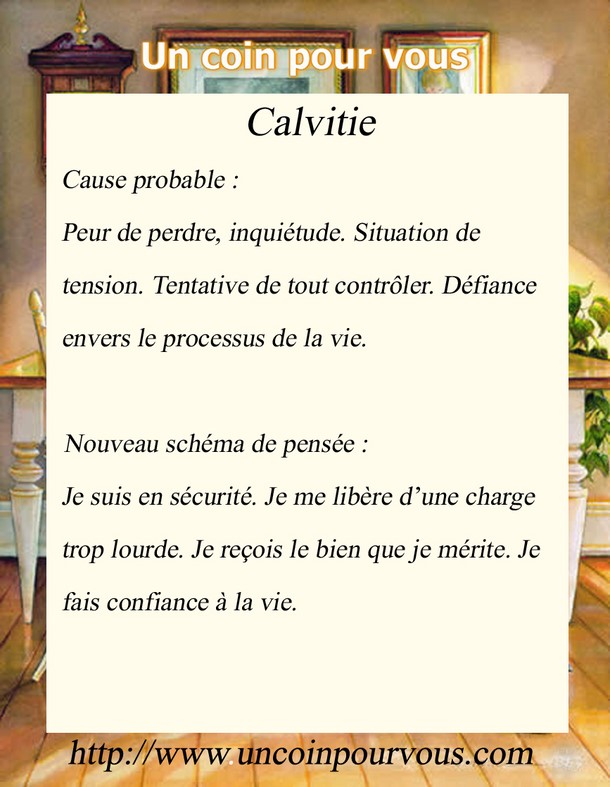 Métaphysique, Calvitie, http://www.uncoinpourvous.com