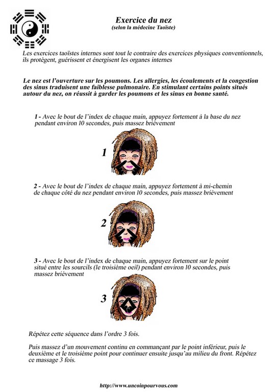 Exercices taoïstes pour le nez uncoinpourvous.com