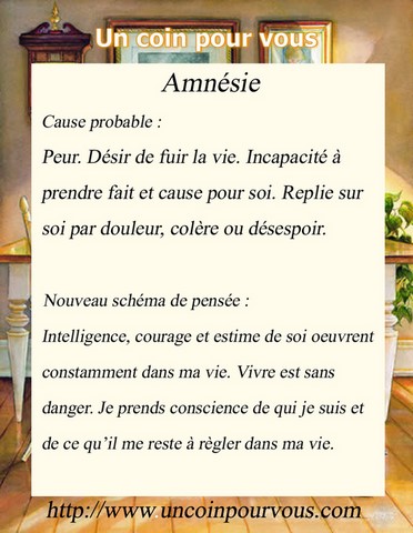 Métaphysique, Amnésie, http://www.uncoinpourvous.com