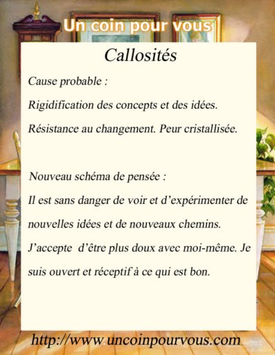 Mtaphysique, Callosits, http://www.uncoinpourvous.com